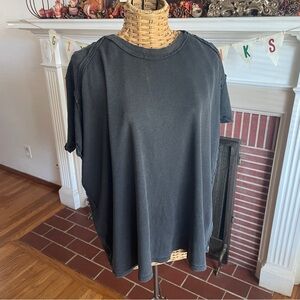 We the Free vintage gray oversized shirt L